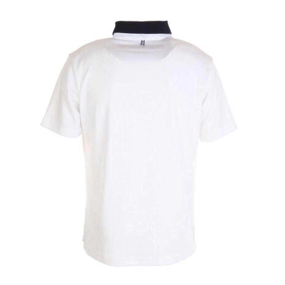 フィドラ(FIDRA)(メンズ)ゴルフウェア 半袖 吸水 速乾 ジャカード ポロシャツ FD5KTG21 WHT