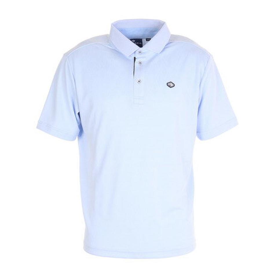 フィドラ(FIDRA)(メンズ)ゴルフウェア ポロシャツ ジャカード ポロシャツ FD5KTG21 SAX