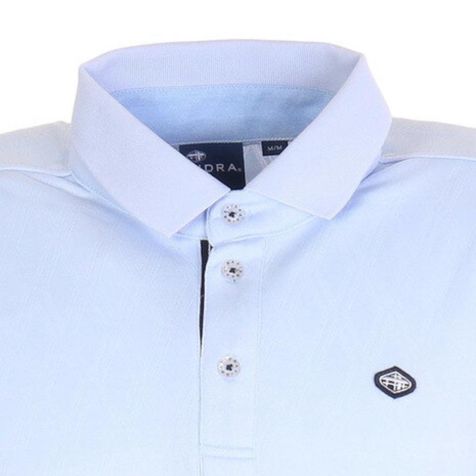 フィドラ(FIDRA)(メンズ)ゴルフウェア ポロシャツ ジャカード ポロシャツ FD5KTG21 SAX