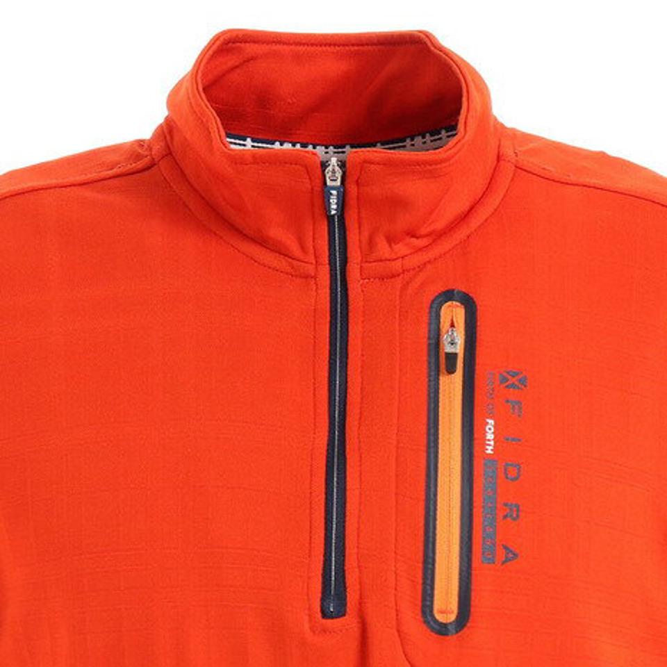 フィドラ(FIDRA) ゴルフ ポロシャツ ハーフジップシャツ FD5KTG06 ORG (メンズ)