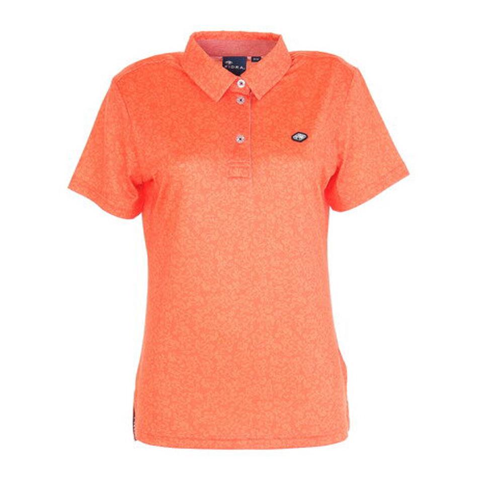 フィドラ(FIDRA)(レディース)ゴルフウェア cool flower ポロシャツ FD5KUG12 ORG