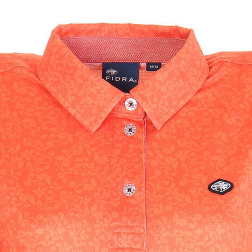 フィドラ(FIDRA)(レディース)ゴルフウェア cool flower ポロシャツ FD5KUG12 ORG