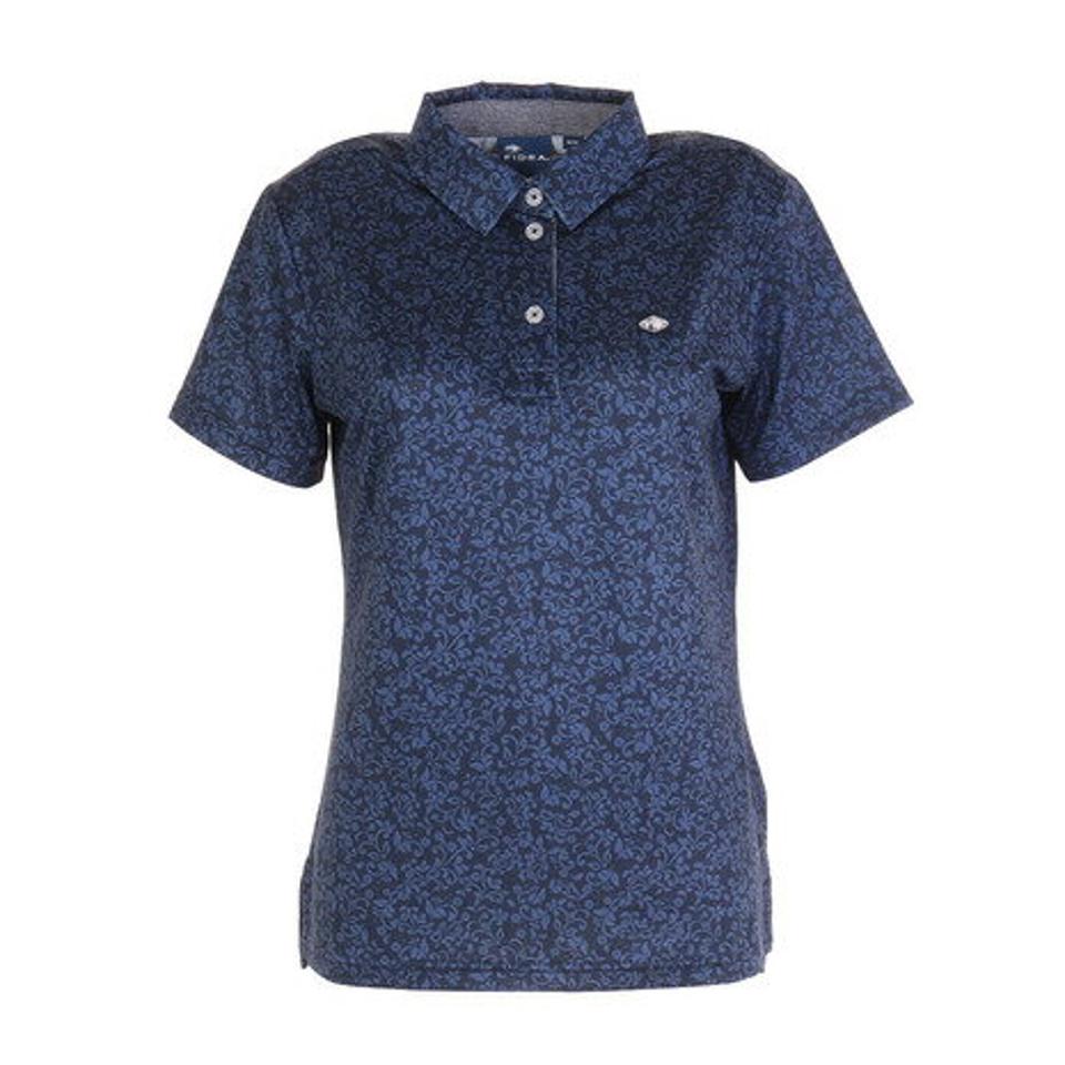 フィドラ(FIDRA) ゴルフウェア cool flower ポロシャツ FD5KUG12 NVY (レディース)