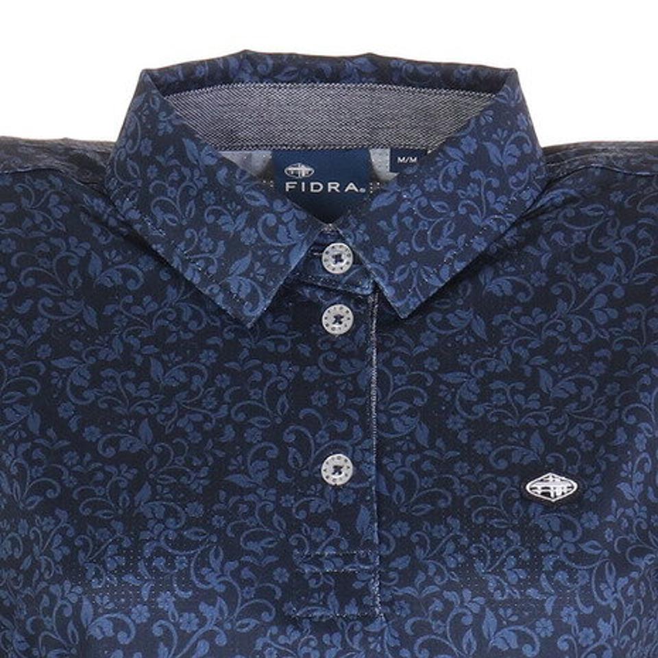 フィドラ(FIDRA) ゴルフウェア cool flower ポロシャツ FD5KUG12 NVY (レディース)