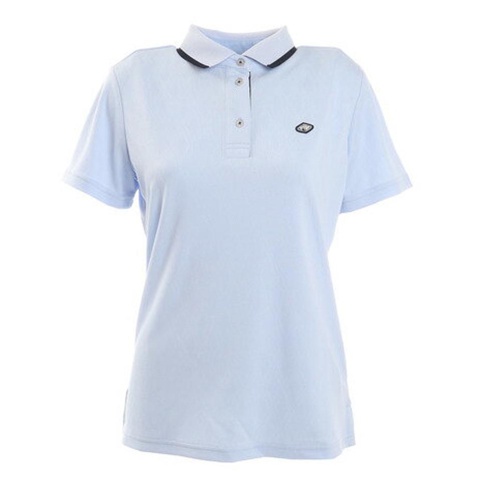 フィドラ(FIDRA)(レディース)ゴルフウェア jacquard ポロシャツ FD5KUG05 SAX