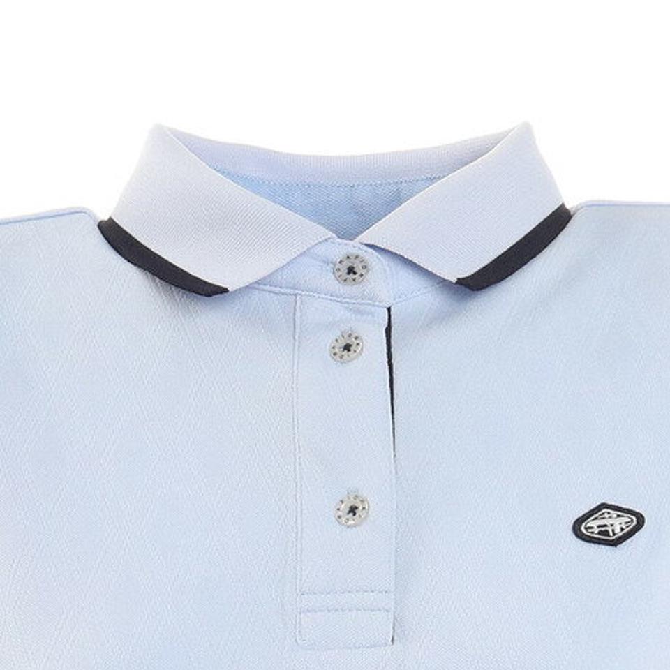 フィドラ(FIDRA)(レディース)ゴルフウェア jacquard ポロシャツ FD5KUG05 SAX