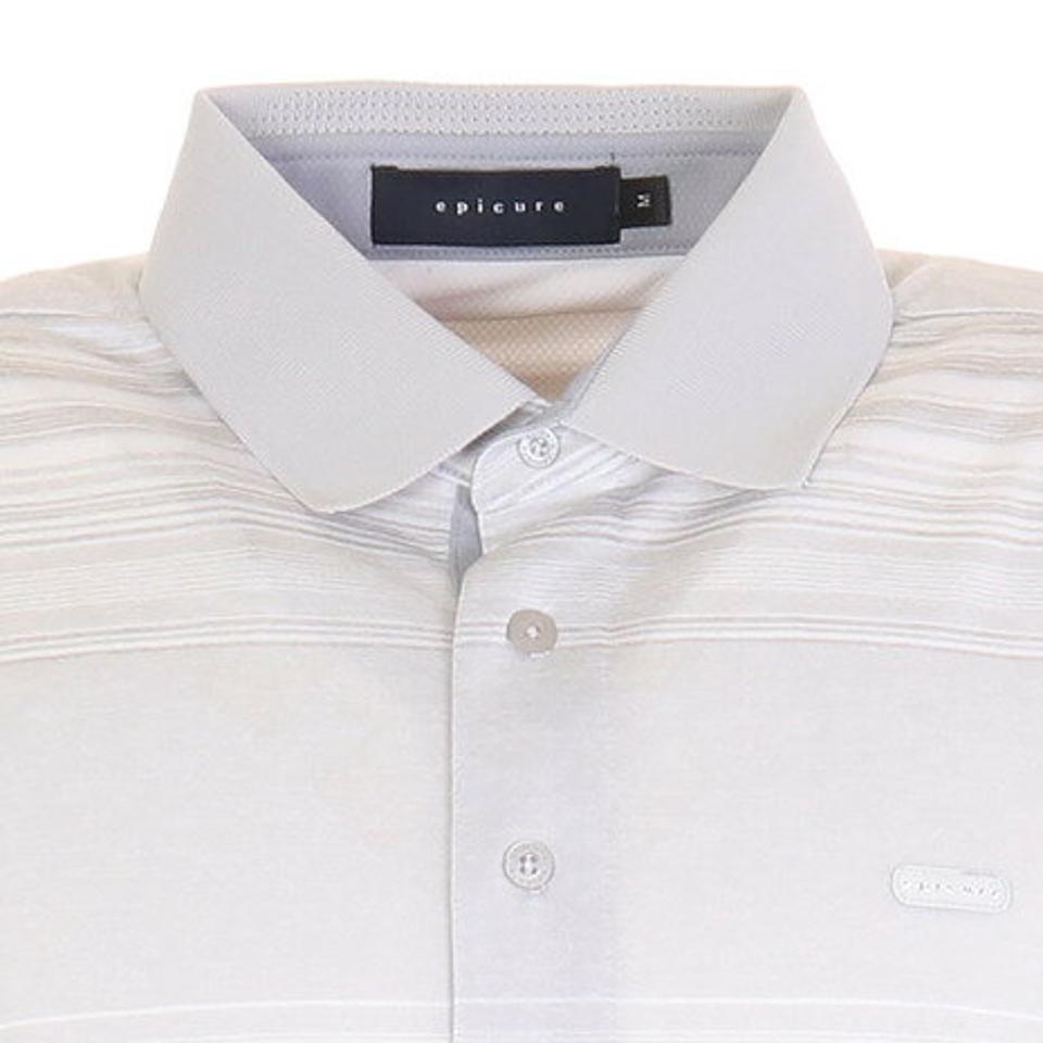 エピキュール(epicure)(メンズ)ゴルフウェア 半袖 吸水 速乾 接触冷感 オンブレージャカードポロシャツ 151-24443-014