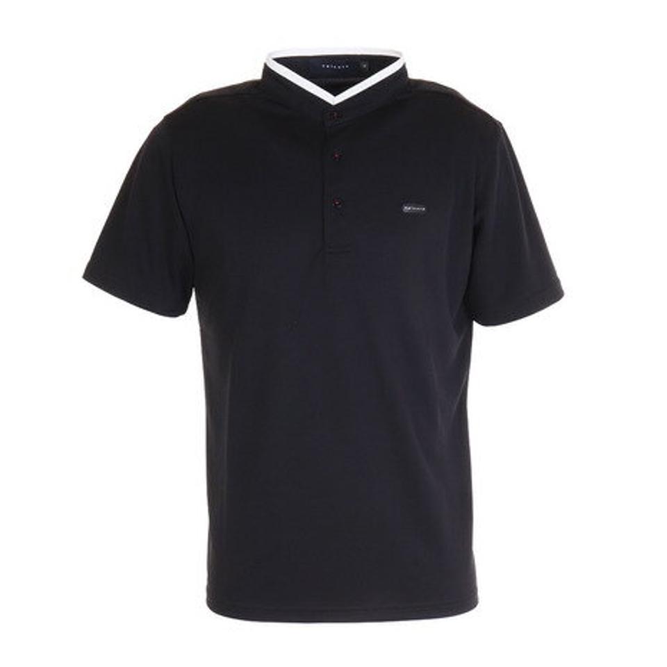 エピキュール(epicure)(メンズ)ゴルフウェア 半袖 吸水 速乾 ハイスタンドカラーポロシャツ 151-24342-019