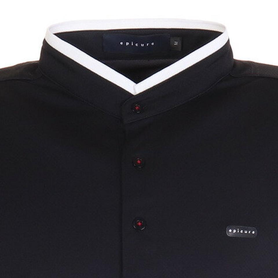 エピキュール(epicure)(メンズ)ゴルフウェア 半袖 吸水 速乾 ハイスタンドカラーポロシャツ 151-24342-019
