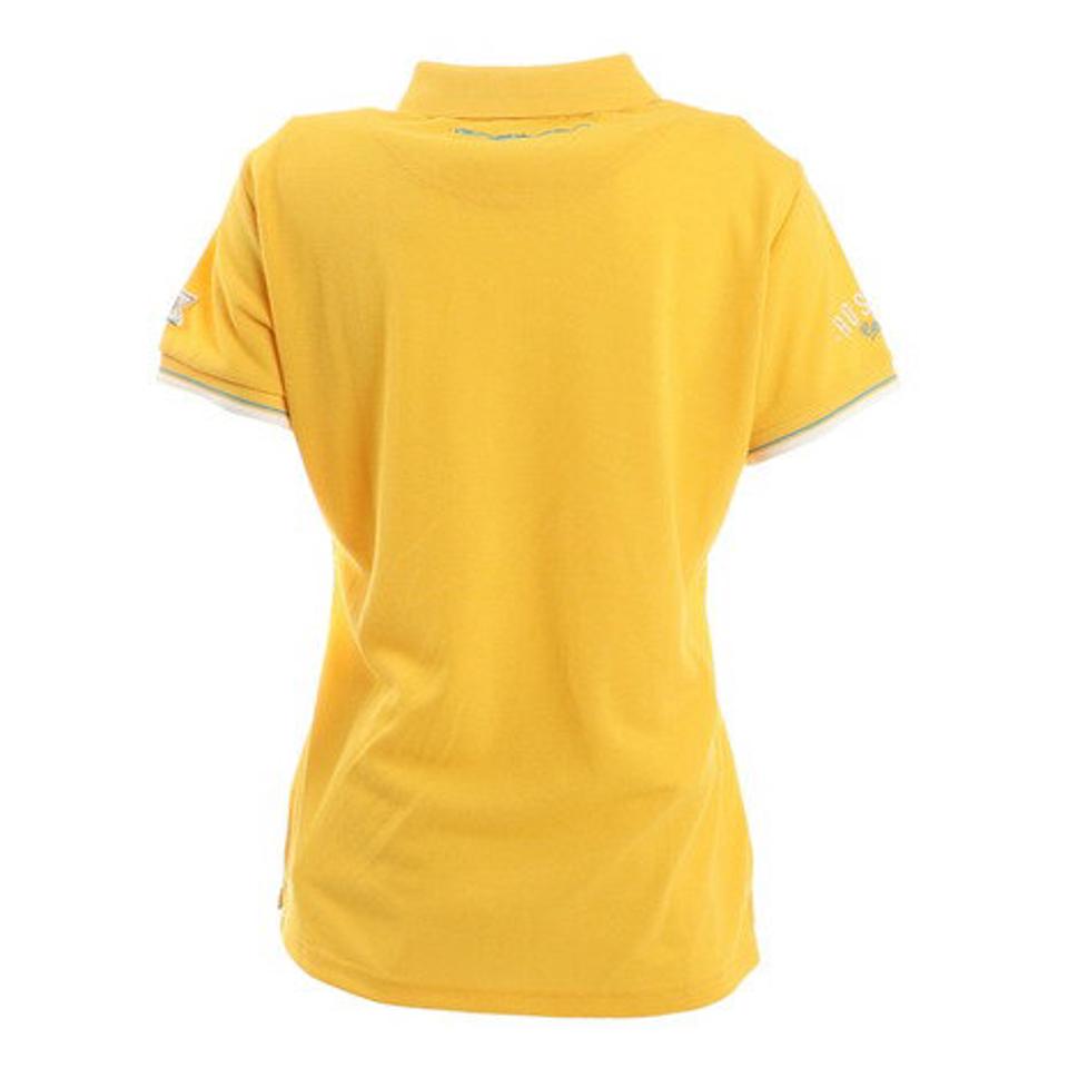 ROSASEN ゴルフウェア ポリエステルカノコロゴ盛り半袖ポロシャツ 045-24242-033 (レディース)