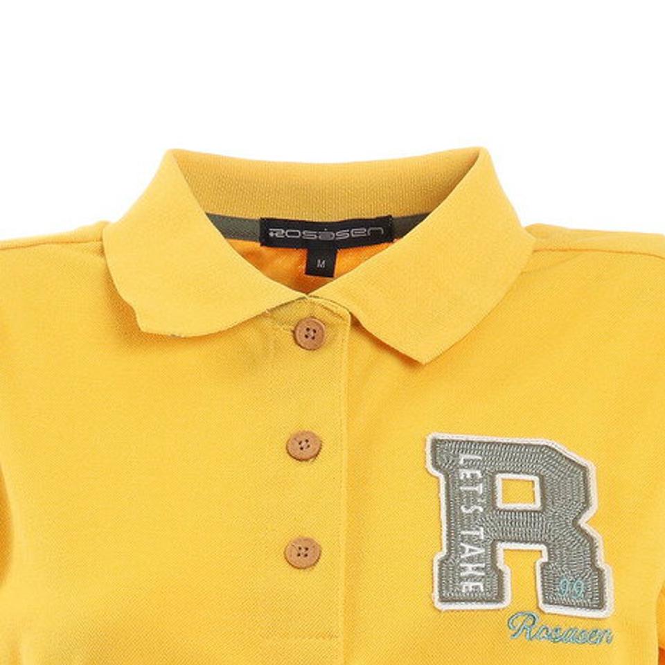 ROSASEN ゴルフウェア ポリエステルカノコロゴ盛り半袖ポロシャツ 045-24242-033 (レディース)