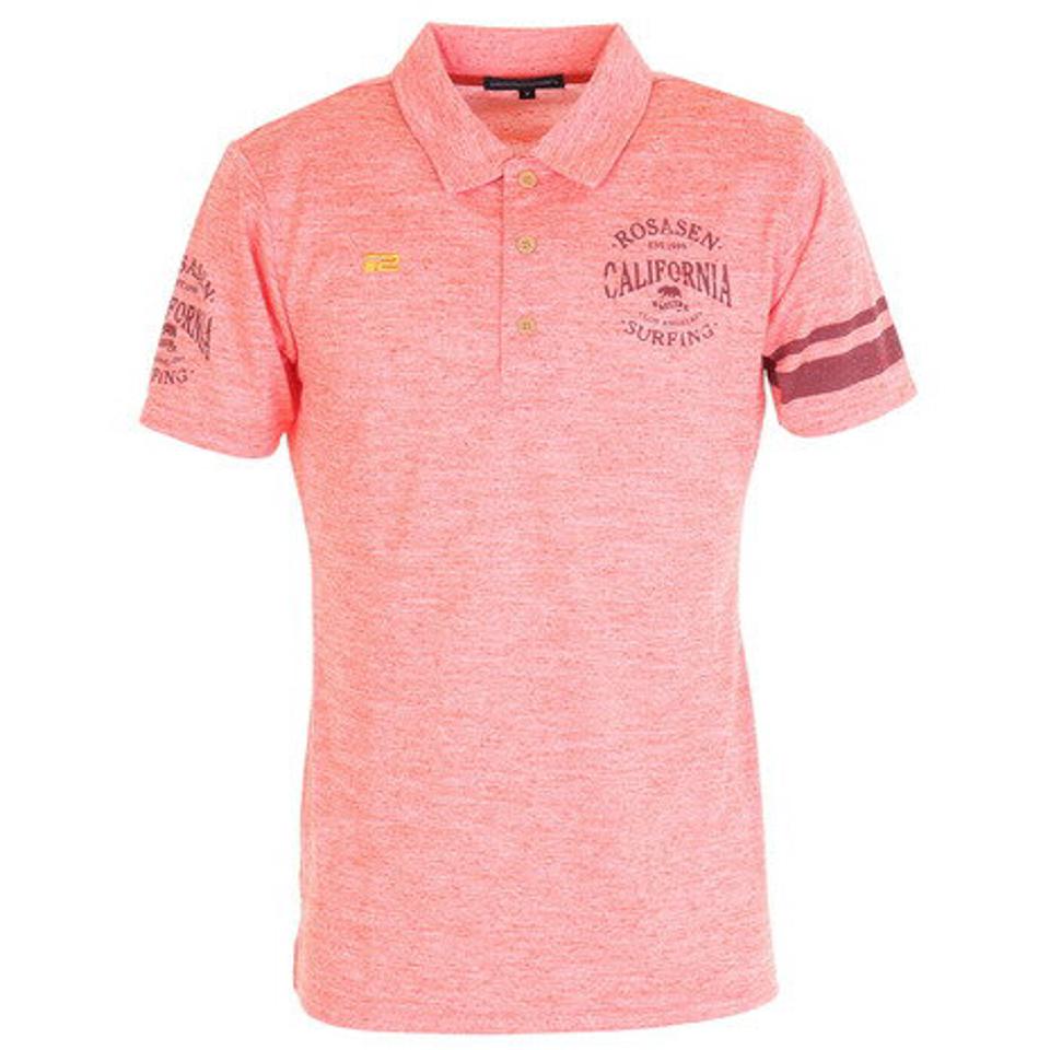 ROSASEN ゴルフウェア バックメッシュネップ半袖ポロシャツ 044-24342-037 (メンズ)