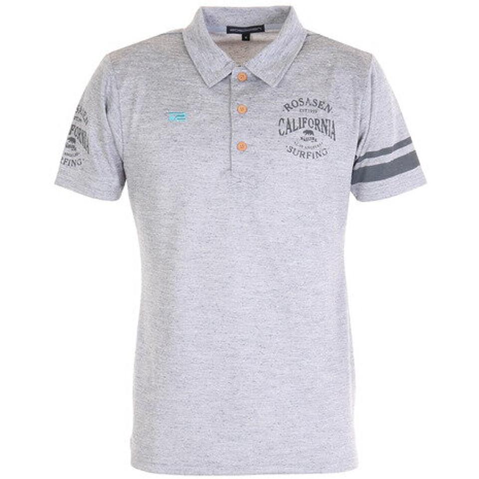 ROSASEN ゴルフウェア バックメッシュネップ半袖ポロシャツ 044-24342-013 (メンズ)