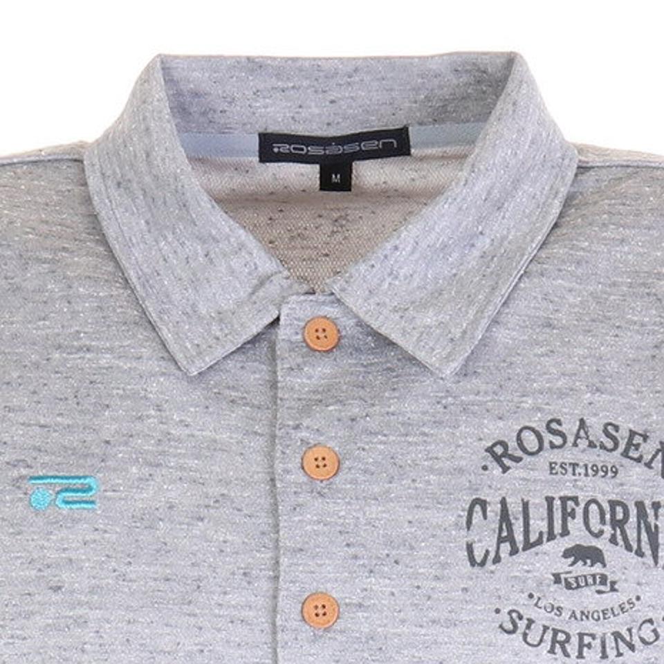 ROSASEN ゴルフウェア バックメッシュネップ半袖ポロシャツ 044-24342-013 (メンズ)