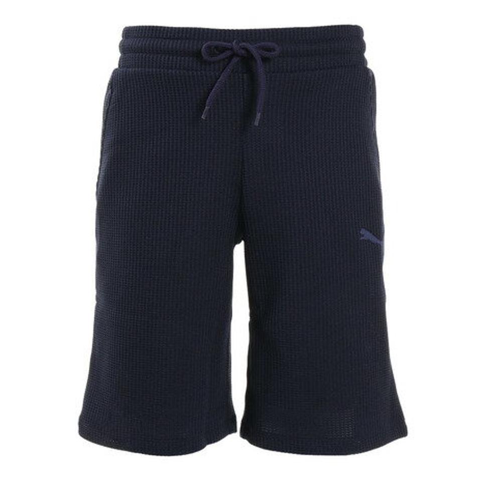 【6/5 24h限定 エントリー&対象4店舗買い回りで最大P10倍!】プーマ(PUMA)(メンズ)ニットハーフパンツ 586072 01 NVY スポーツウェア