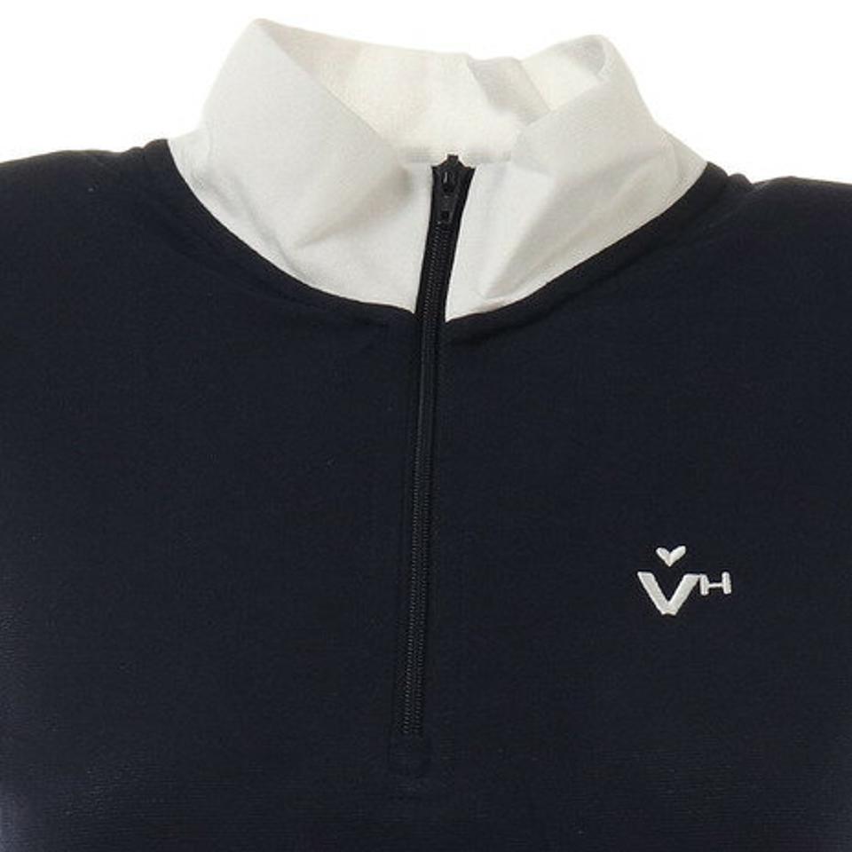 ビバハート(VIVA HEART)(レディース)ゴルフウェア 天竺ノースリーブシャツ 012-22571-098VMI