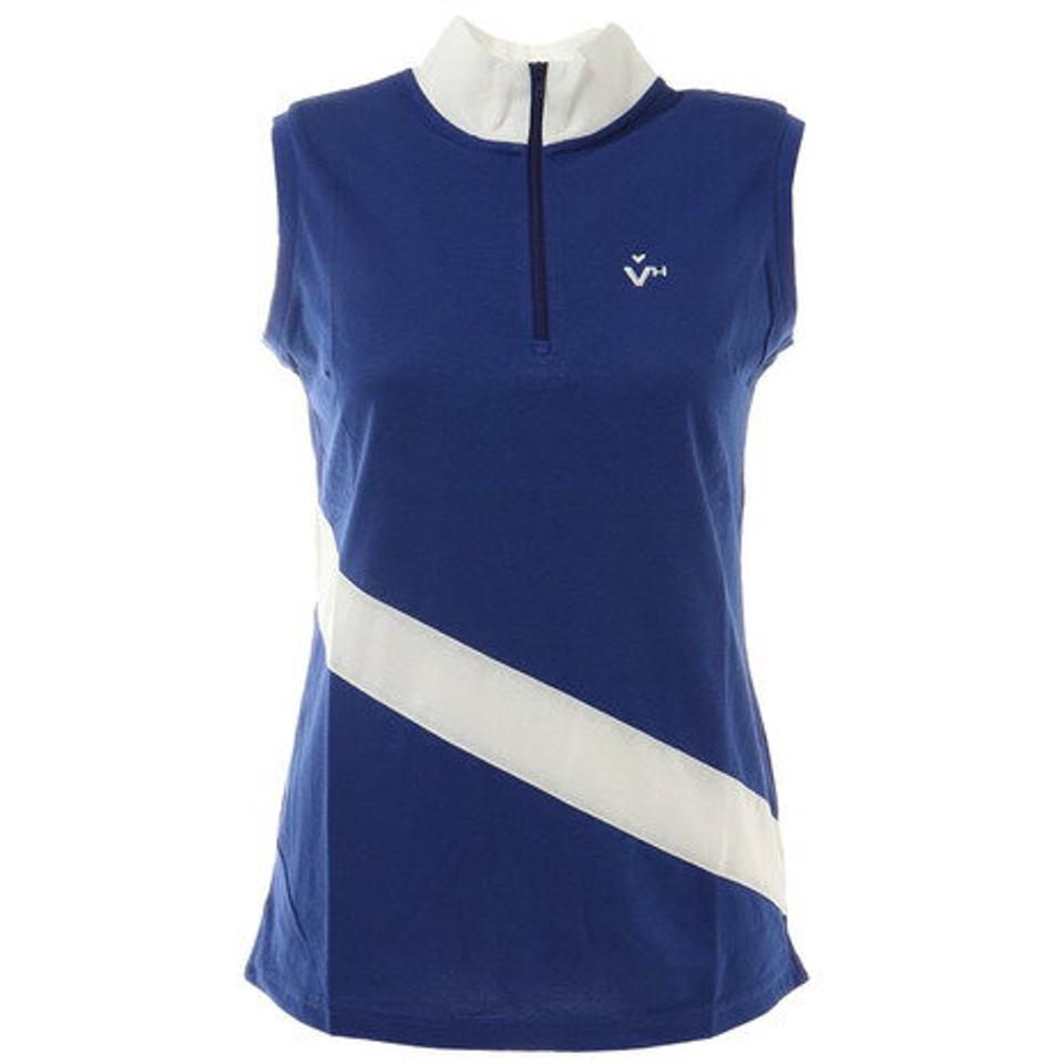 ビバハート(VIVA HEART)(レディース)ゴルフウェア 天竺ノースリーブシャツ 012-22571-095VMI