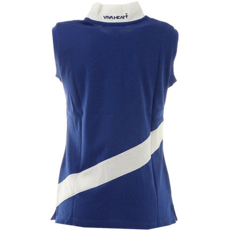 ビバハート(VIVA HEART)(レディース)ゴルフウェア 天竺ノースリーブシャツ 012-22571-095VMI