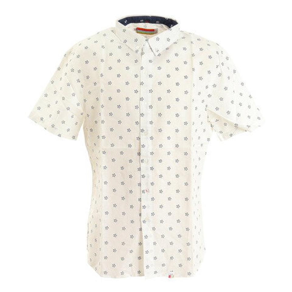 サルバドール(SLVDR)(メンズ)REDWOOD WOVEN 半袖シャツ SD35JH25 WHI