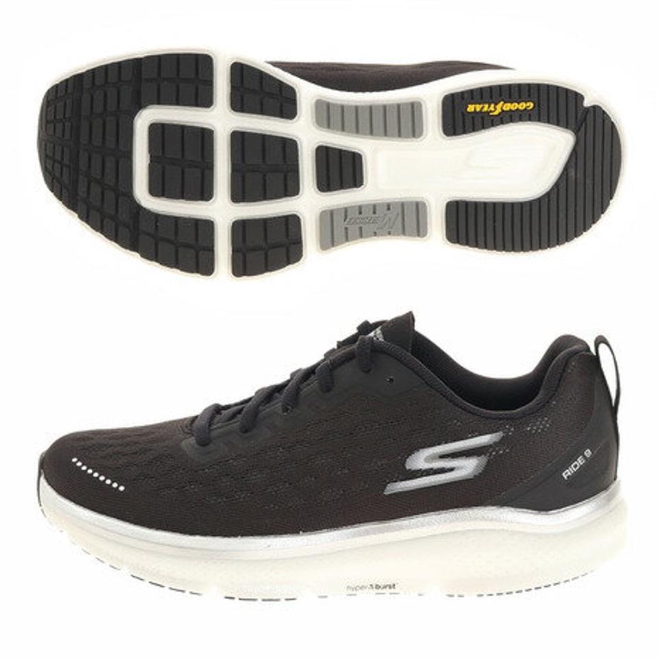 【ランニング対象品購入&エントリーでP10倍！8/19 20:00〜8/28 23:59】スケッチャーズ（SKECHERS） ランニングシューズGORUN RIDE 9 172005-BKW ジョギングシューズ （レディース）