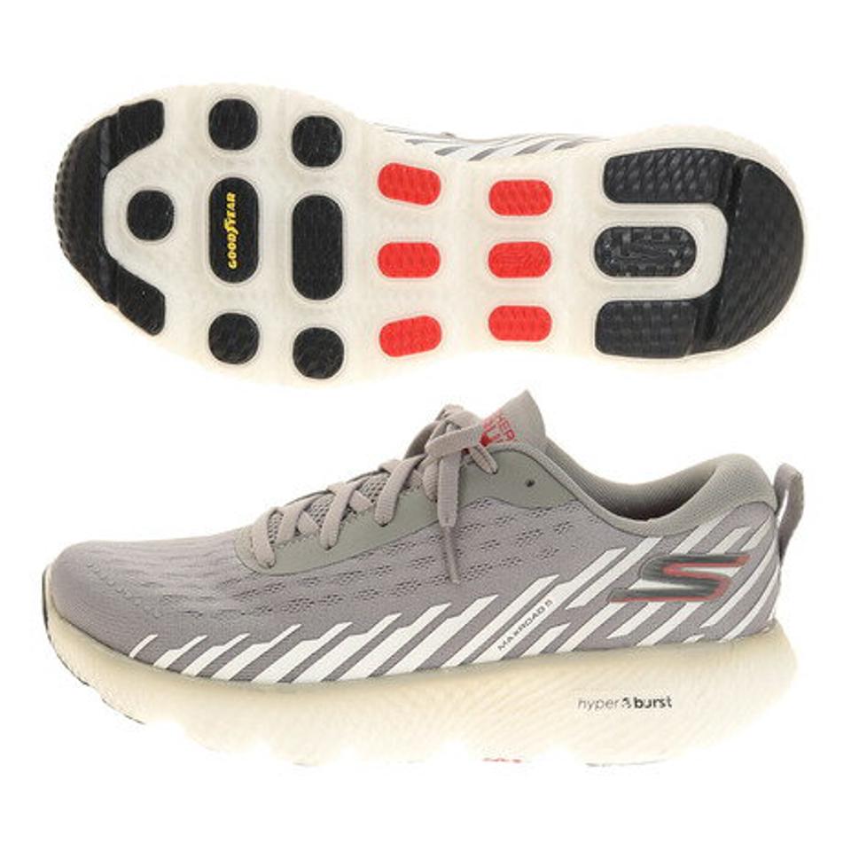 【ランニング対象品購入&エントリーでP10倍！8/19 20:00〜8/28 23:59】スケッチャーズ（SKECHERS） ランニングシューズGO RUN MAXROAD 5 246003-GRY ジョギングシューズ （メンズ）