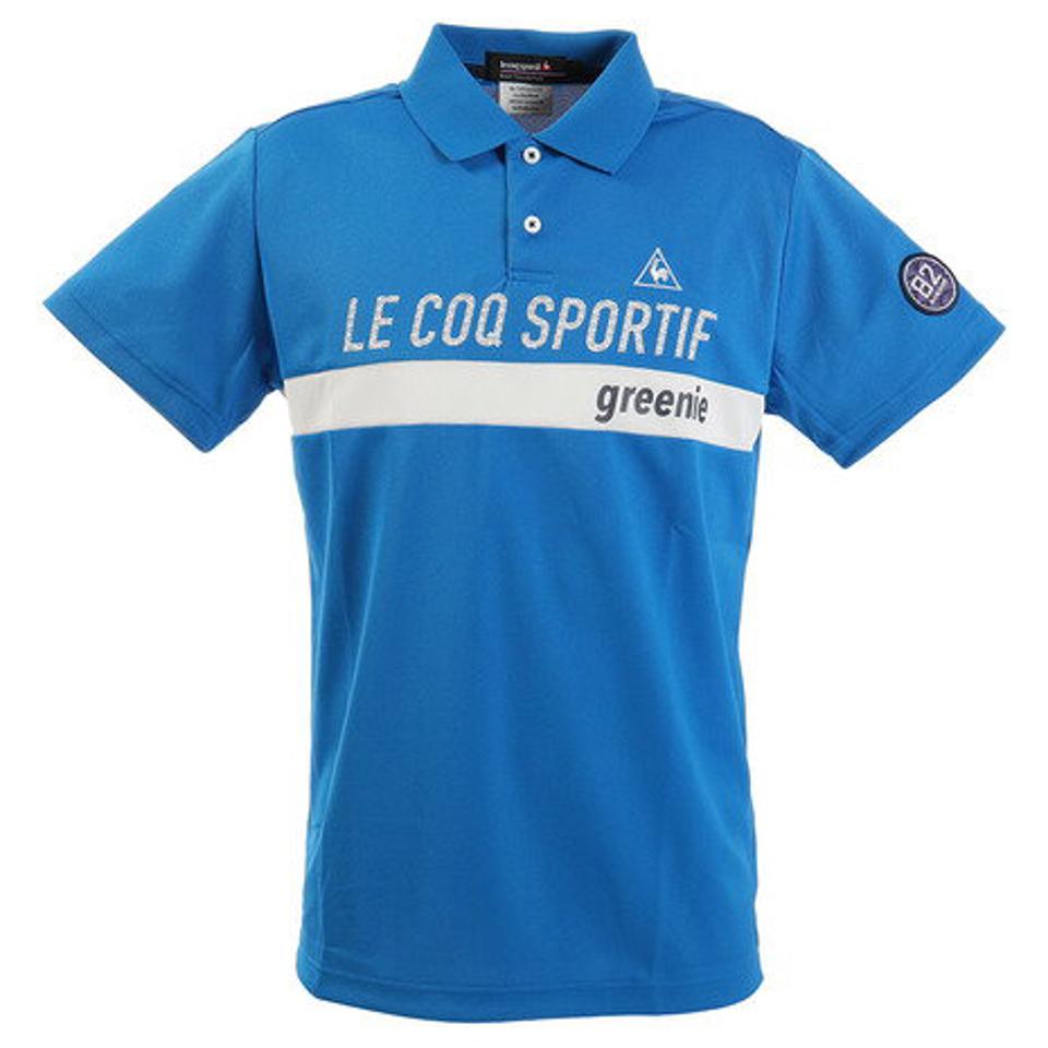 ルコック スポルティフ(Lecoq Sportif) ゴルフウェア ロゴ半袖シャツ QGMPJA56XB-BL00 (メンズ)