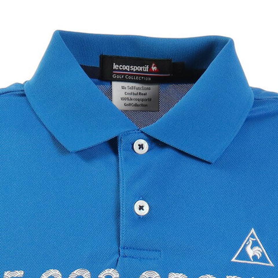 ルコック スポルティフ(Lecoq Sportif) ゴルフウェア ロゴ半袖シャツ QGMPJA56XB-BL00 (メンズ)