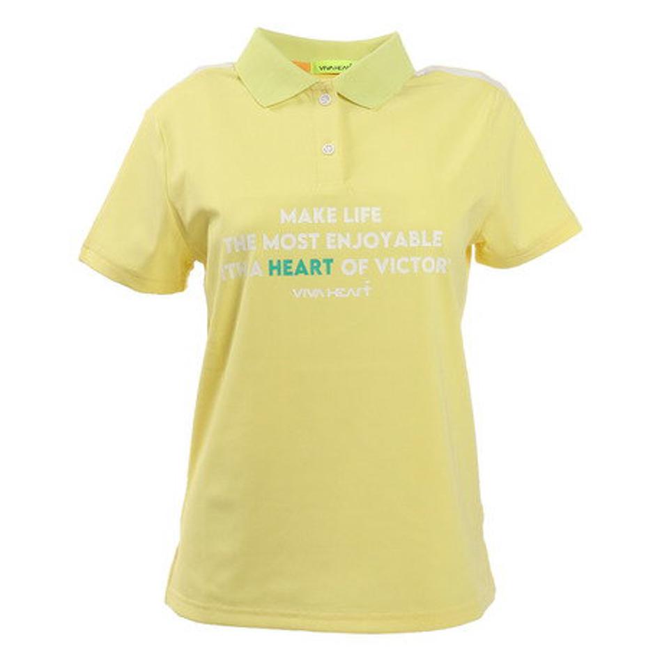 ビバハート(VIVA HEART) ゴルフウェア プロ企画 メッセージ半袖ポロシャツ 012-24441-031 (レディース)