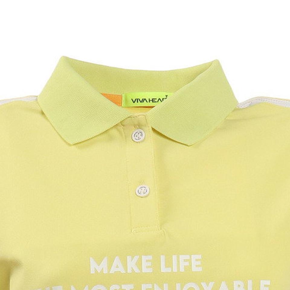 ビバハート(VIVA HEART) ゴルフウェア プロ企画 メッセージ半袖ポロシャツ 012-24441-031 (レディース)