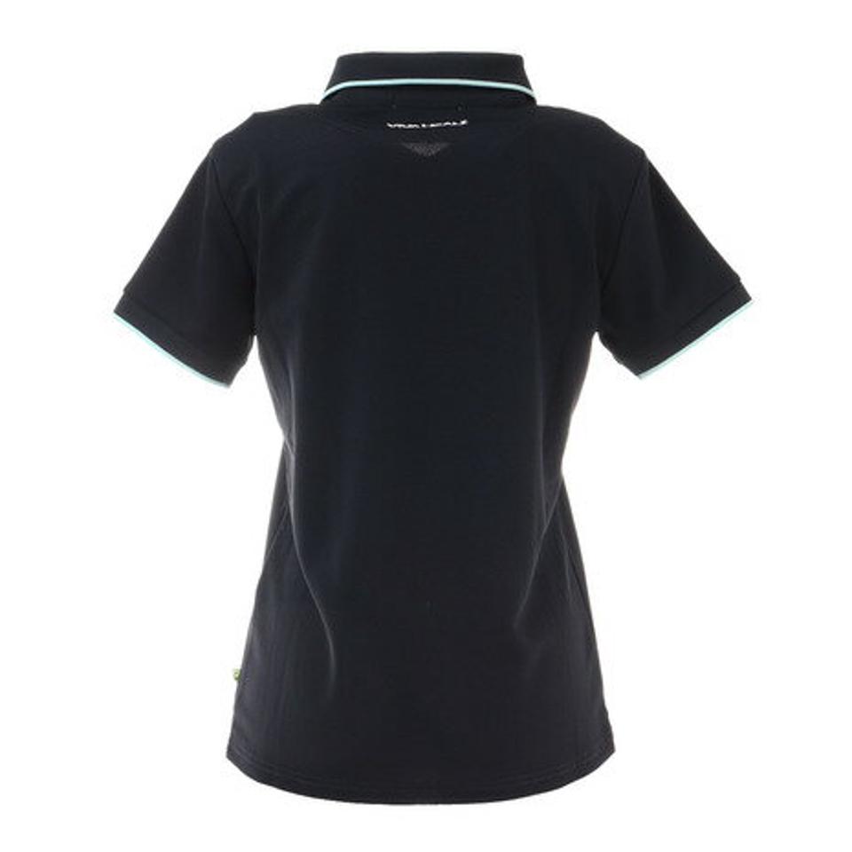 ビバハート(VIVA HEART) ゴルフウェア UVカット ロゴカノコ 半袖ポロシャツ 012-24340-098 (レディース)