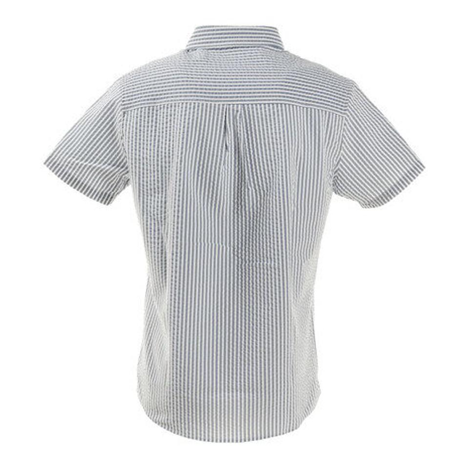 パフォーマンスギア(PG) シアサッカー 半袖シャツ 871PA1SD6316WHxNV (メンズ)