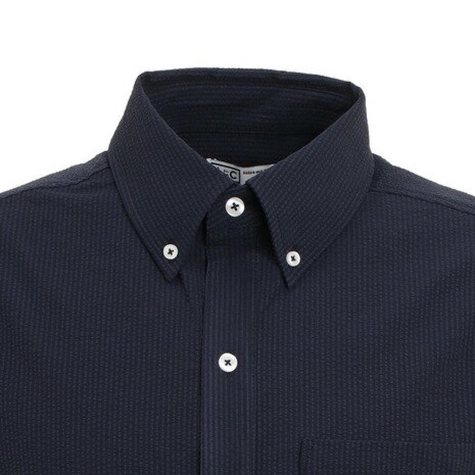 パフォーマンスギア(PG) シアサッカーシャツ 871PA1SD6316NVY (メンズ)