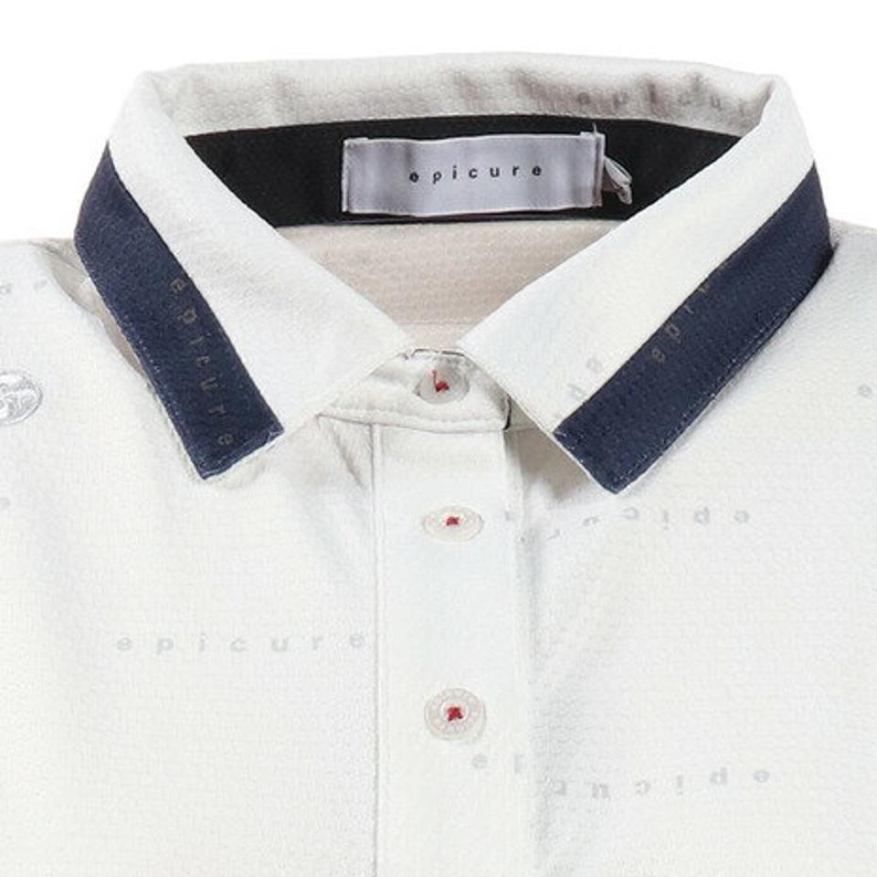 エピキュール(epicure)(レディース)ゴルフウエア レディース エンボス柄ポロシャツ 152-22341-004