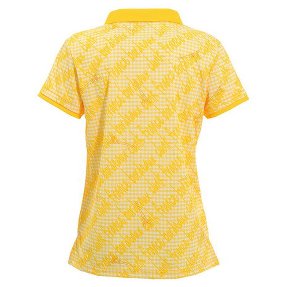 クランク(CLUNK)(レディース)ゴルフウェア ギンガムチェックポロシャツ CL5HUG05 YEL
