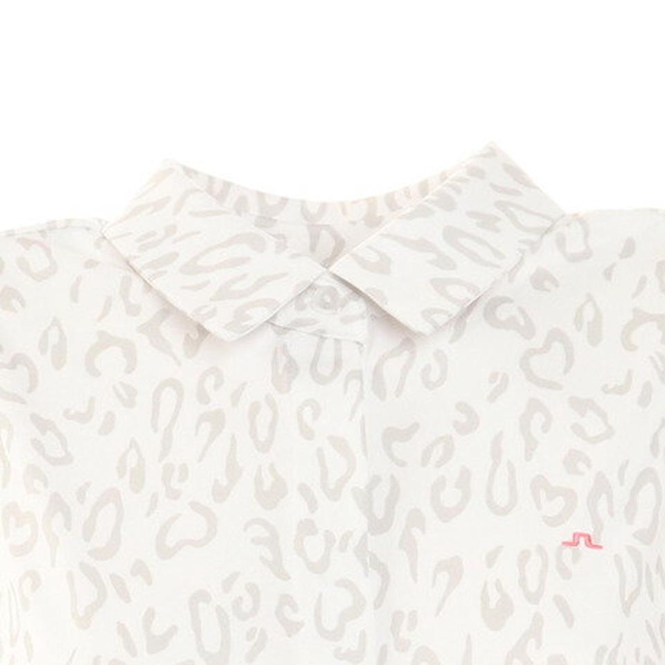 J.LINDEBERG(レディース)ゴルフウェア 4WAYストレッチ シーズナルプリントノースリーブシャツ 072-24477-012