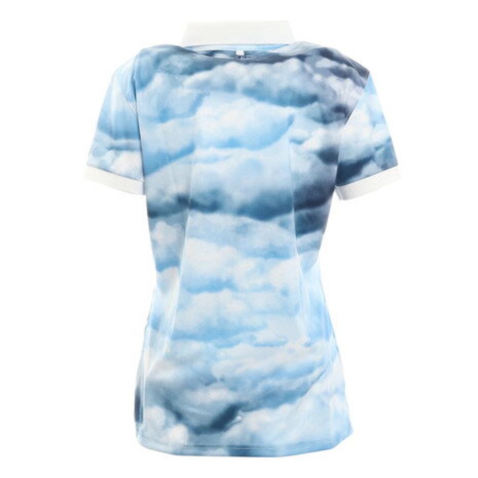 J.LINDEBERG(レディース)ゴルフウェア WAYストレッチ シーズナルプリントツアーテックポロシャツ 072-24351-097 プロ着用モデル