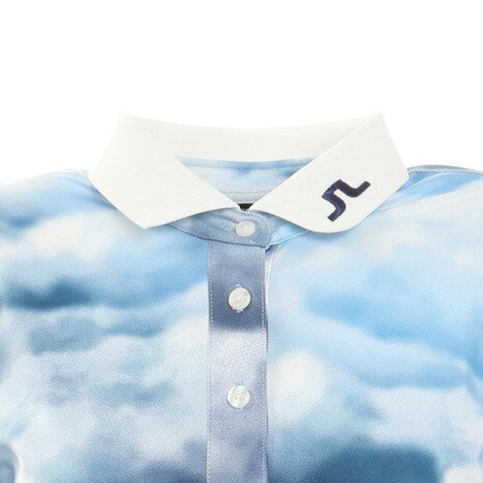 J.LINDEBERG(レディース)ゴルフウェア WAYストレッチ シーズナルプリントツアーテックポロシャツ 072-24351-097 プロ着用モデル