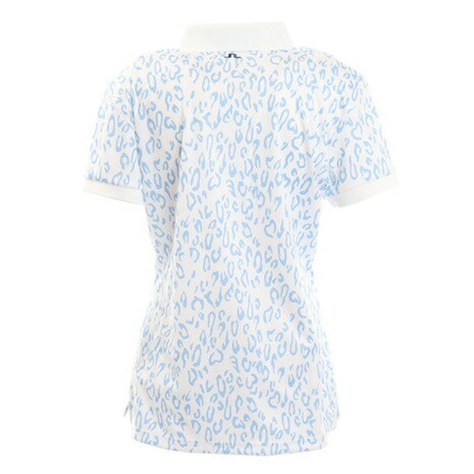 J.LINDEBERG(レディース)ゴルフウェア 4WAYストレッチ シーズナルプリントツアーテックポロシャツ 072-24351-093