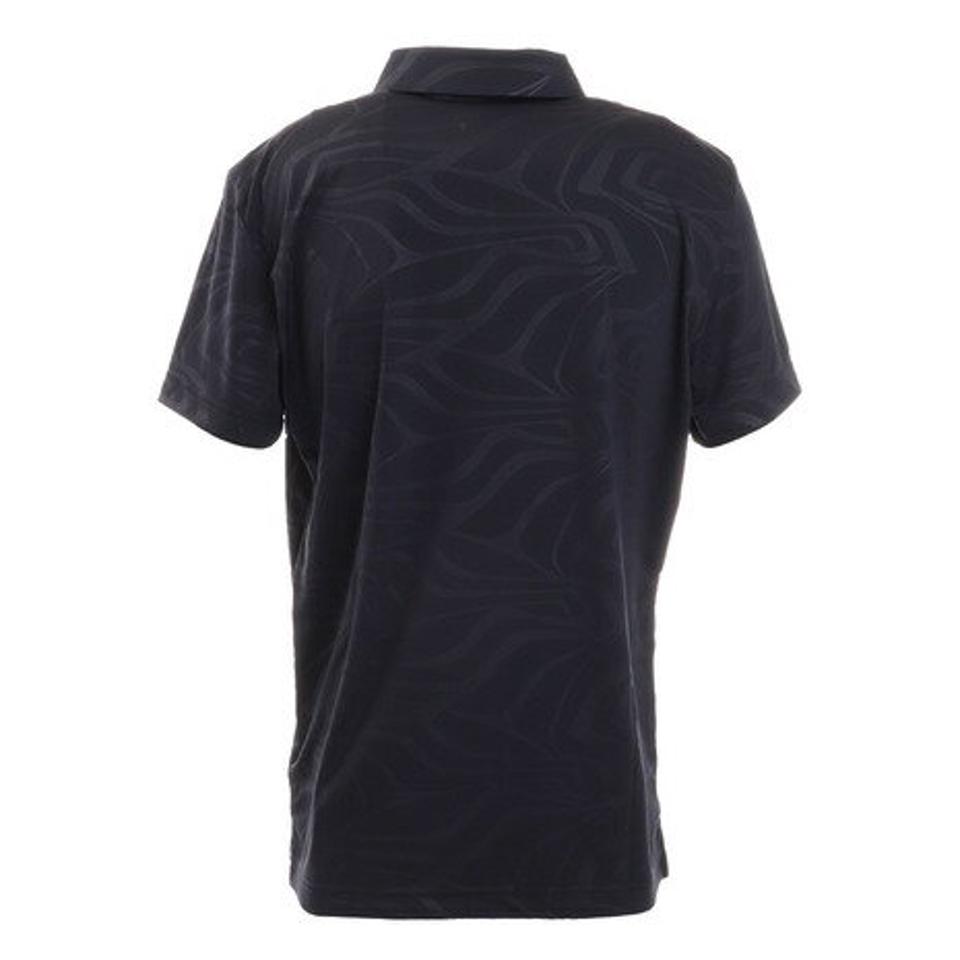 J.LINDEBERG(メンズ)ゴルフ ポロシャツ4WAYストレッチ プリント半袖ポロシャツ スリムフィット 071-24452-098