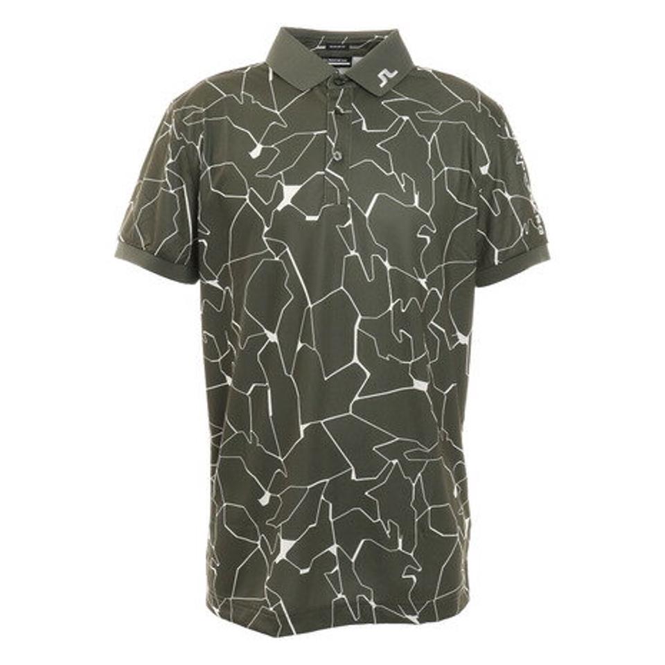 J.LINDEBERG(メンズ)ゴルフ ポロシャツ4WAYストレッチ Slitポロシャツ レギュラーフィット 071-24451-024