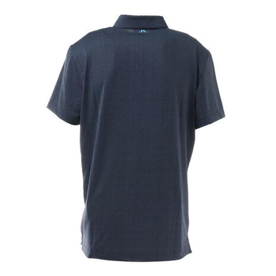 J.LINDEBERG(メンズ)ゴルフウェア 4WAYストレッチ バイカラーブリッジロゴポロシャツ スリムフィット 071-24444-098 プロ着用モデル