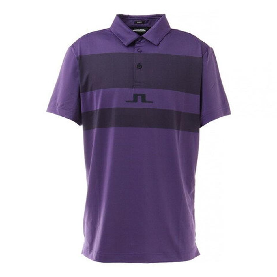 【最大5点購入で20%OFFクーポン対象!8/25まで】J.LINDEBERG(メンズ)ゴルフウェア 4WAYストレッチ バイカラーブリッジロゴポロシャツ スリムフィット 071-24444-087