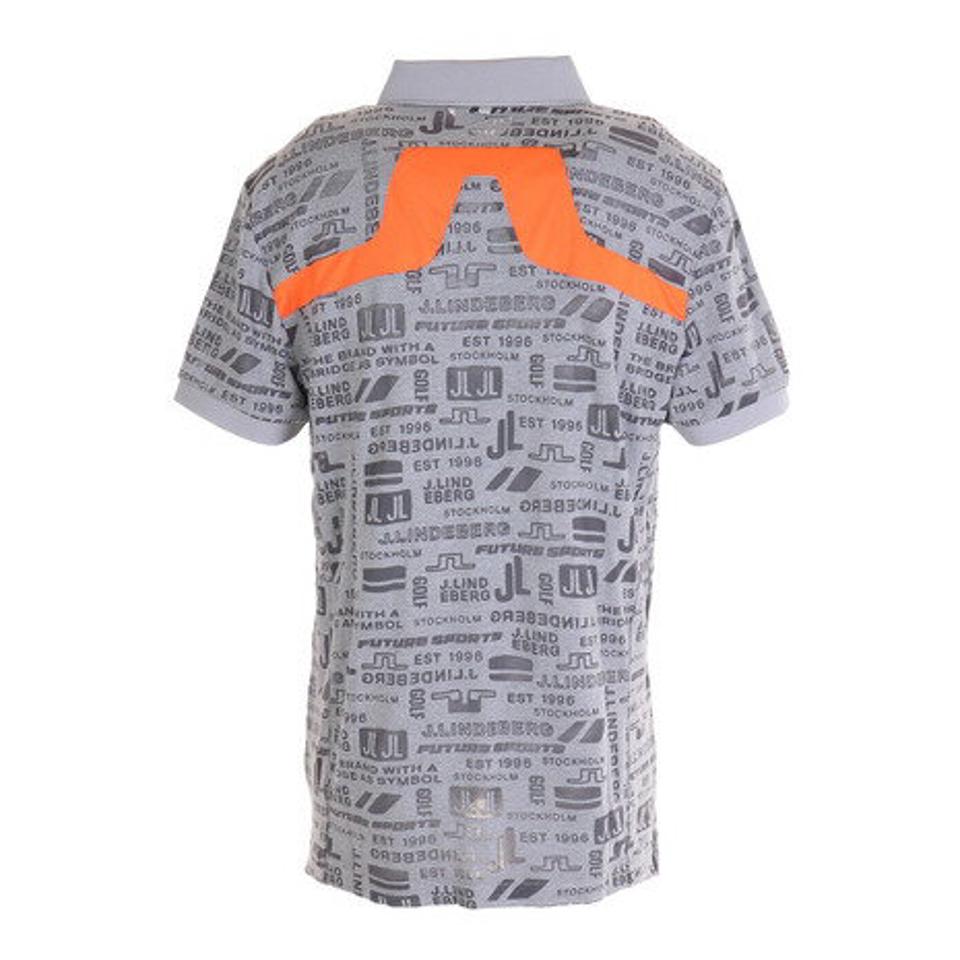 J.LINDEBERG(メンズ)ゴルフウェア Futureバックブリッジポロシャツ レギュラーフィット 071-24441-013 プロ着用モデル