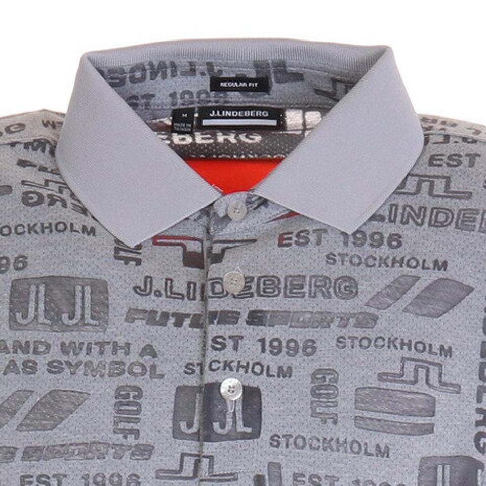 J.LINDEBERG(メンズ)ゴルフウェア Futureバックブリッジポロシャツ レギュラーフィット 071-24441-013 プロ着用モデル