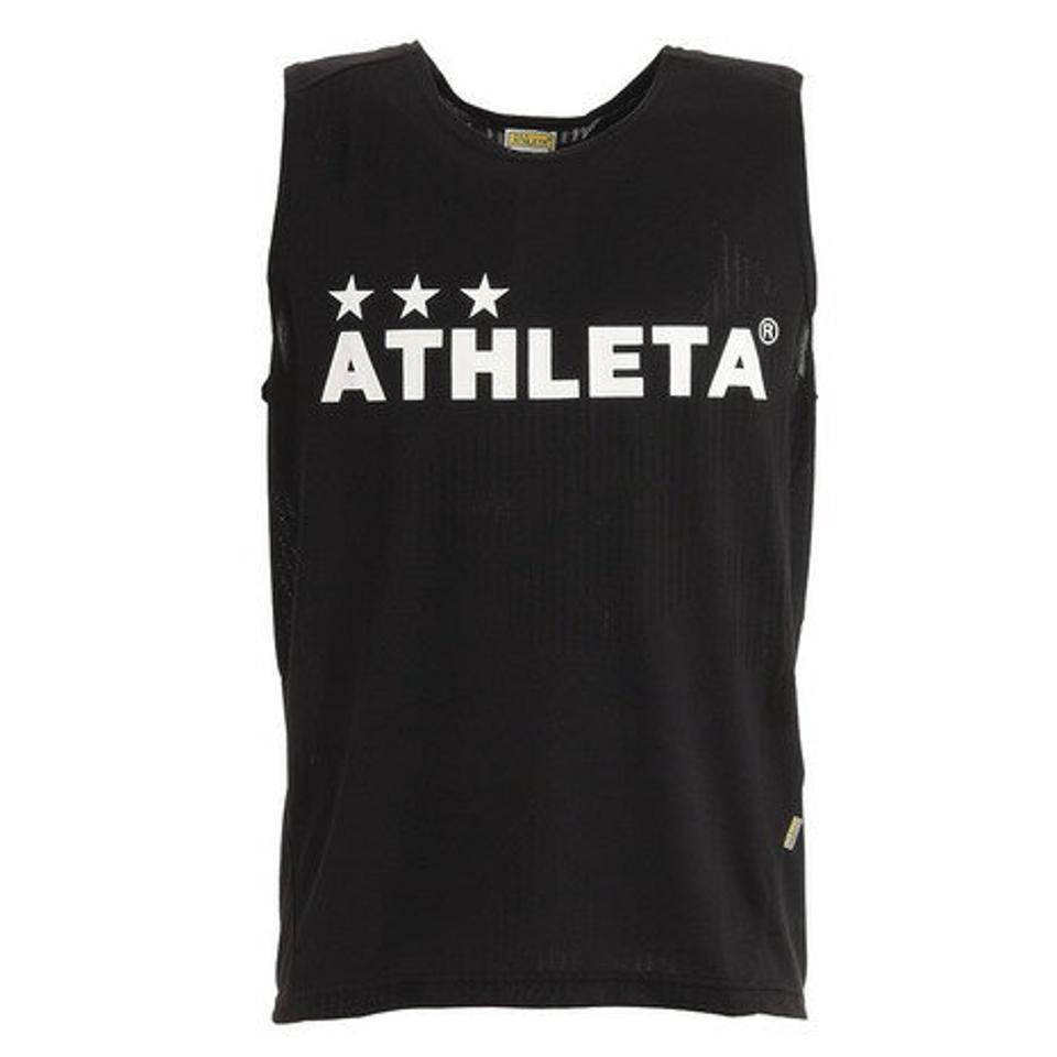 アスレタ(ATHLETA) サッカー フットサルウェア ジャガードメッシュノースリーブシャツ 2S 1093 BLK (メンズ)