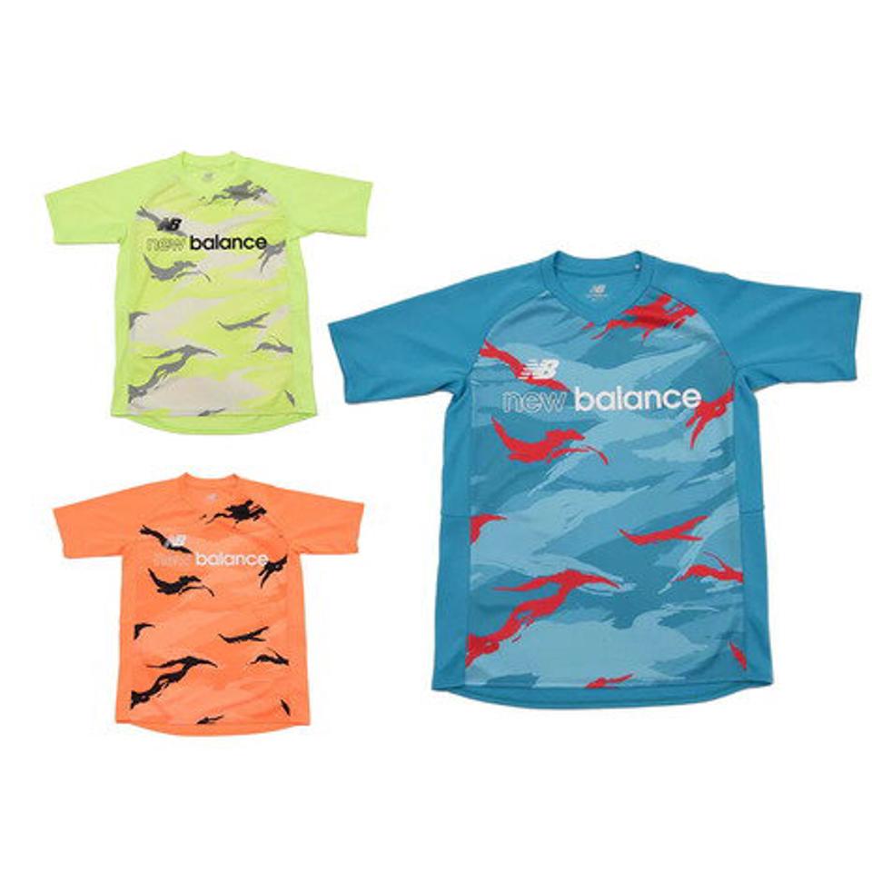 【10%OFFクーポン 2/16まで】ニューバランス(new balance)(キッズ) サッカー ウェア 半袖 ジュニア ゲームシャツ プラクティスシャツ JJTF1416 フットサルウェア