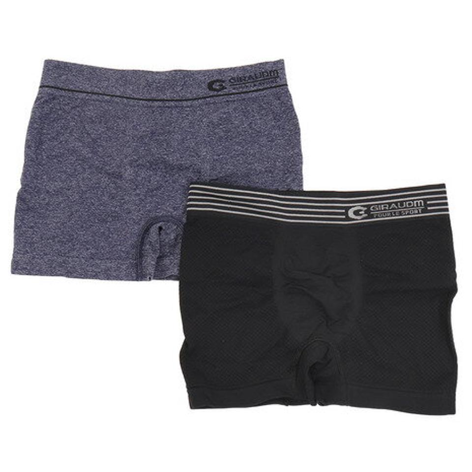 ジローム（GIRAUDM）（キッズ）ジュニア 2枚組 綿ベア天竺 ボクサーパンツ 893GM0GC6108B/N