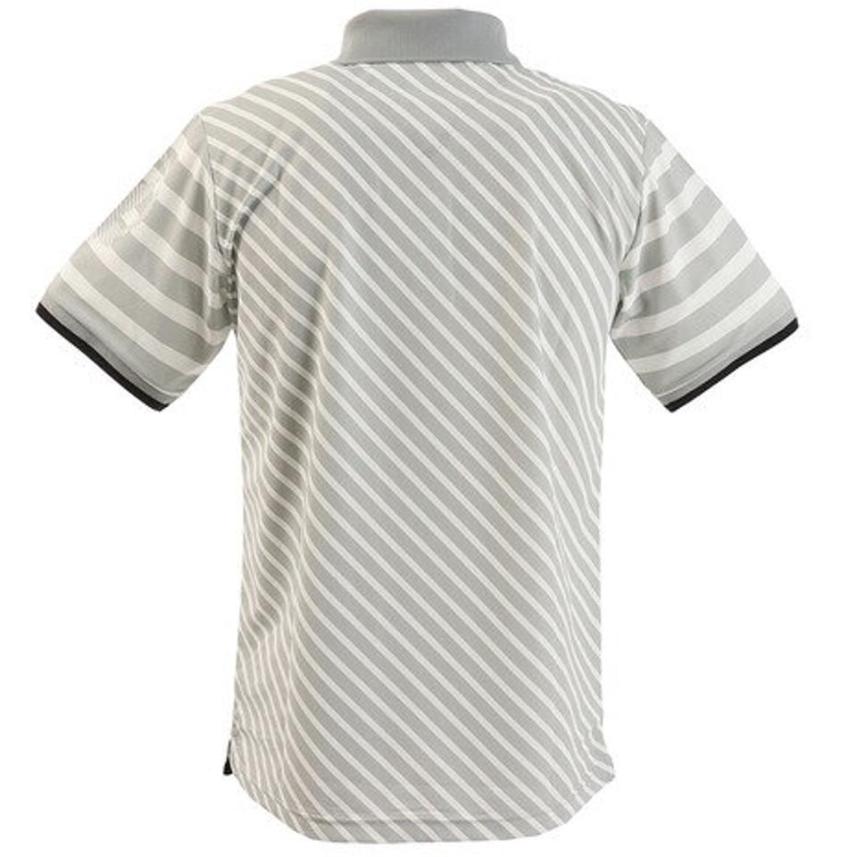 本間ゴルフ(HONMA)(メンズ)ゴルフウエア メンズ ハイゲージ ストライプショートスリーブシャツ 031-733118-GY