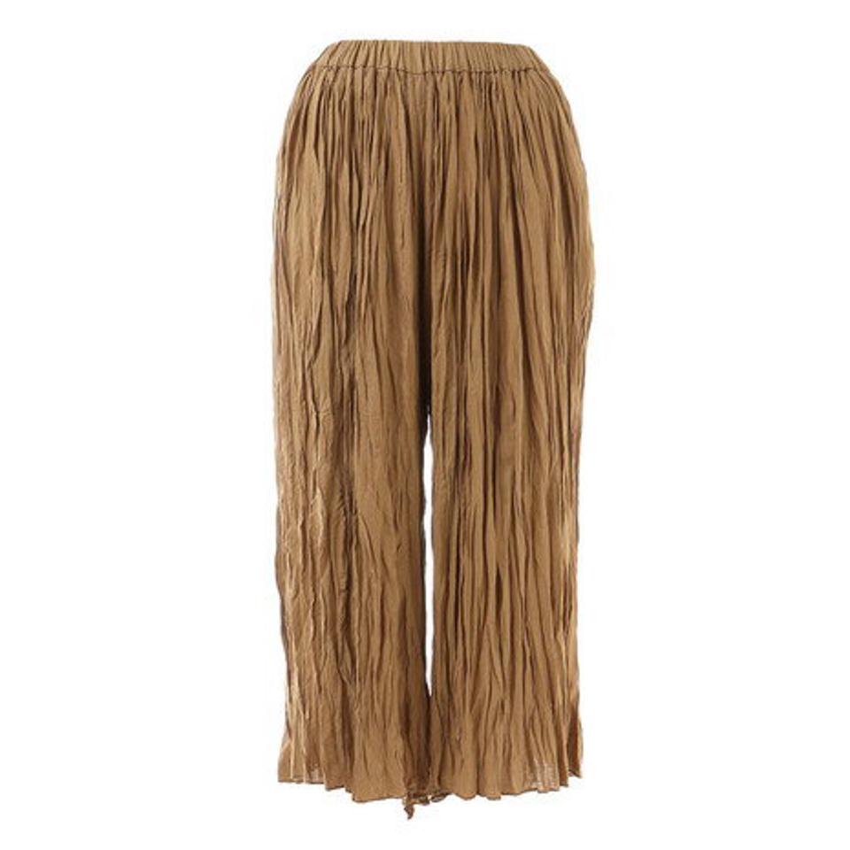 クローバーリーフ(LOVERS' LANE 45)(レディース)無地ギャザーガウチョパンツ XE12801255-BEG