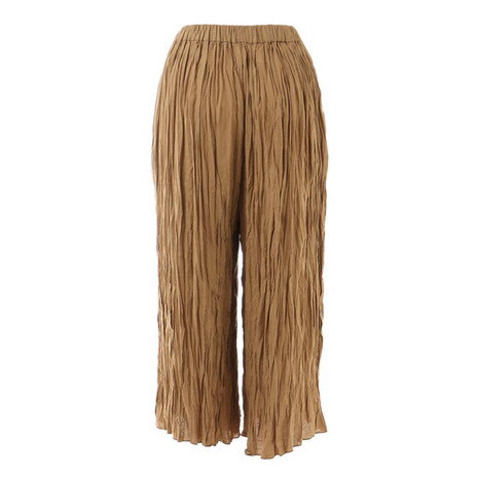 クローバーリーフ(LOVERS' LANE 45)(レディース)無地ギャザーガウチョパンツ XE12801255-BEG